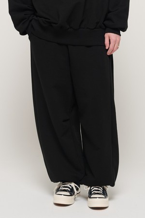 NICK COMFY WIDE TERRY JOGGER PANTS (BLACK)