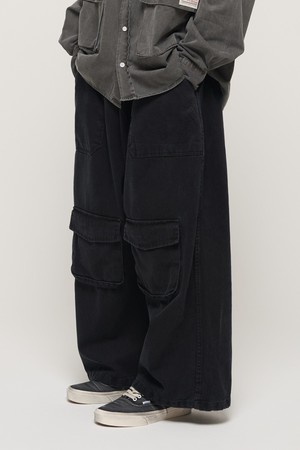 CB PIGMENT POCKET WORK PANTS (BLACK)