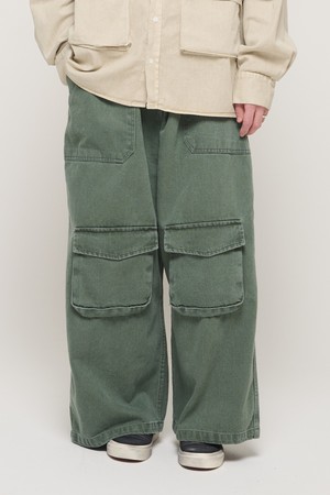 CB PIGMENT POCKET WORK PANTS (GREEN)