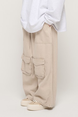 CB PIGMENT POCKET WORK PANTS (BEIGE)