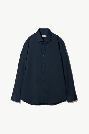 [폼] 재생 폴리 셔츠 네이비 (슬림핏)