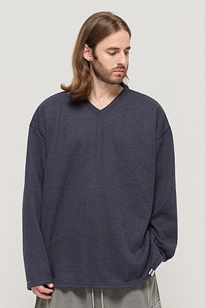 CB V-NECK OVER KNIT (CHARCHOL)