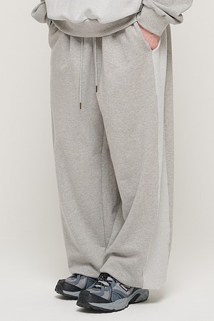 Y2K STYLE BASIC OVERSIZED SWEAT PANTS (GRAY)