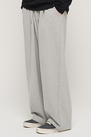 HIP POINT INCISION WIDE BALLOON PANTS (GRAY)