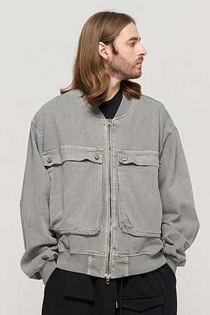 VINTAGE PIGMENT POCKET POINT WORK JACKET (GRAY)