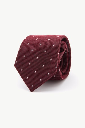 화이트 올오버 넥타이 와인