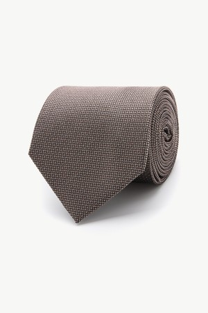 [BLACK LABEL] 솔리드 실크 넥타이 베이지