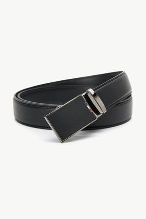 삼색 민자 자동 벨트 블랙