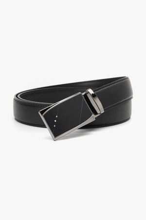 큐빅 자동 벨트 블랙