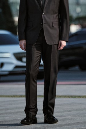 ITALY GUABELLO 130수 수트 팬츠_그레이 (클래식핏)