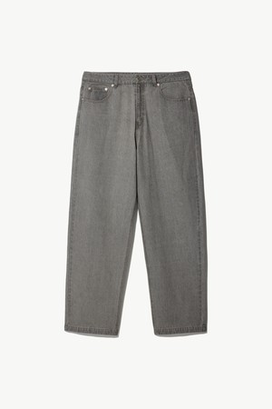 와이드핏 데님 그레이