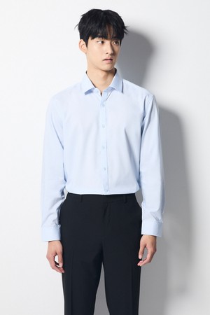 [툭] 모달 폴리 셔츠 블루 (슬림핏)