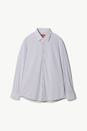 [쭉] 트리코트 스트라이프 셔츠 베이지 (슬림핏)