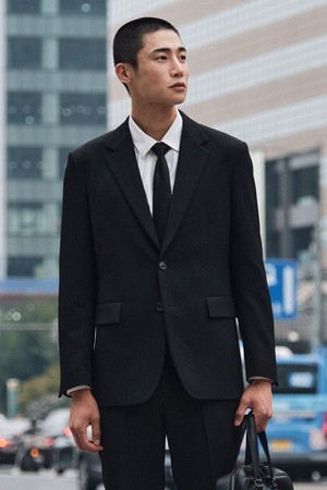 폴리 트윌 셋업 블랙 (릴렉스핏)