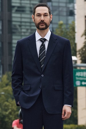 [3X3 크로스핏] 사방스판 TW 수트 자켓 네이비 (클래식핏)