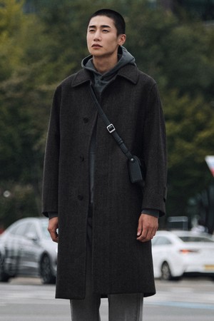 발마칸 오버핏 코트 브라운 (OVER)