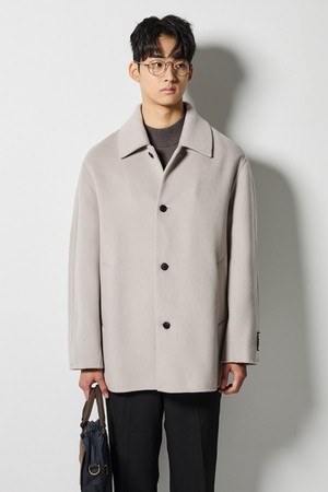 핸드메이드 발마칸 하프 코트_아이보리 (베이직핏)