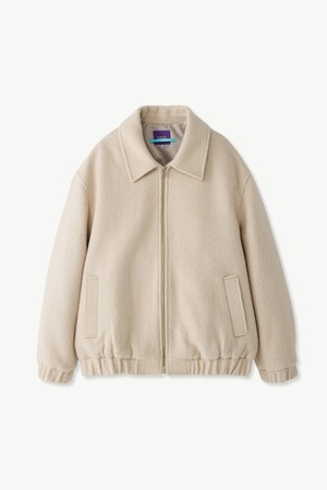 부클 블루종 점퍼 아이보리 (세미오버핏)