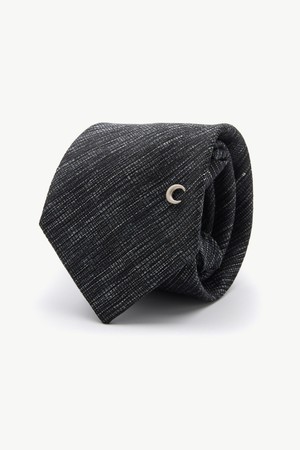 솔리드 지퍼 넥타이 그레이