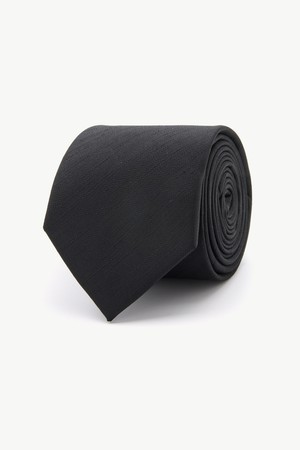 솔리드 넥타이 블랙
