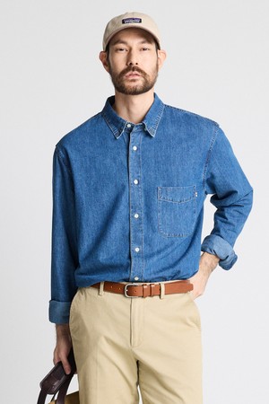 Comfort Denim Shirts_인디고 (Easy Fit)