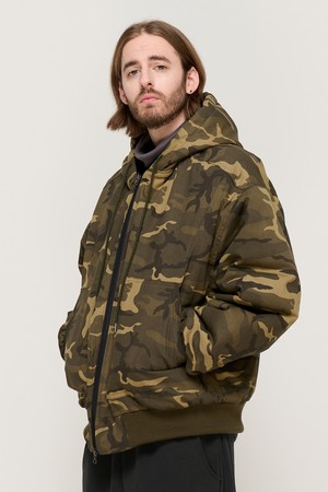 CAMO RANDOM PATTERN HOOD JUMPER (KHAKI)