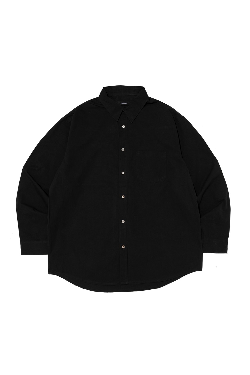 CARGOBROS - 긴팔셔츠 - SOLID OXFORD OVERFIT SHIRT (BLACK)