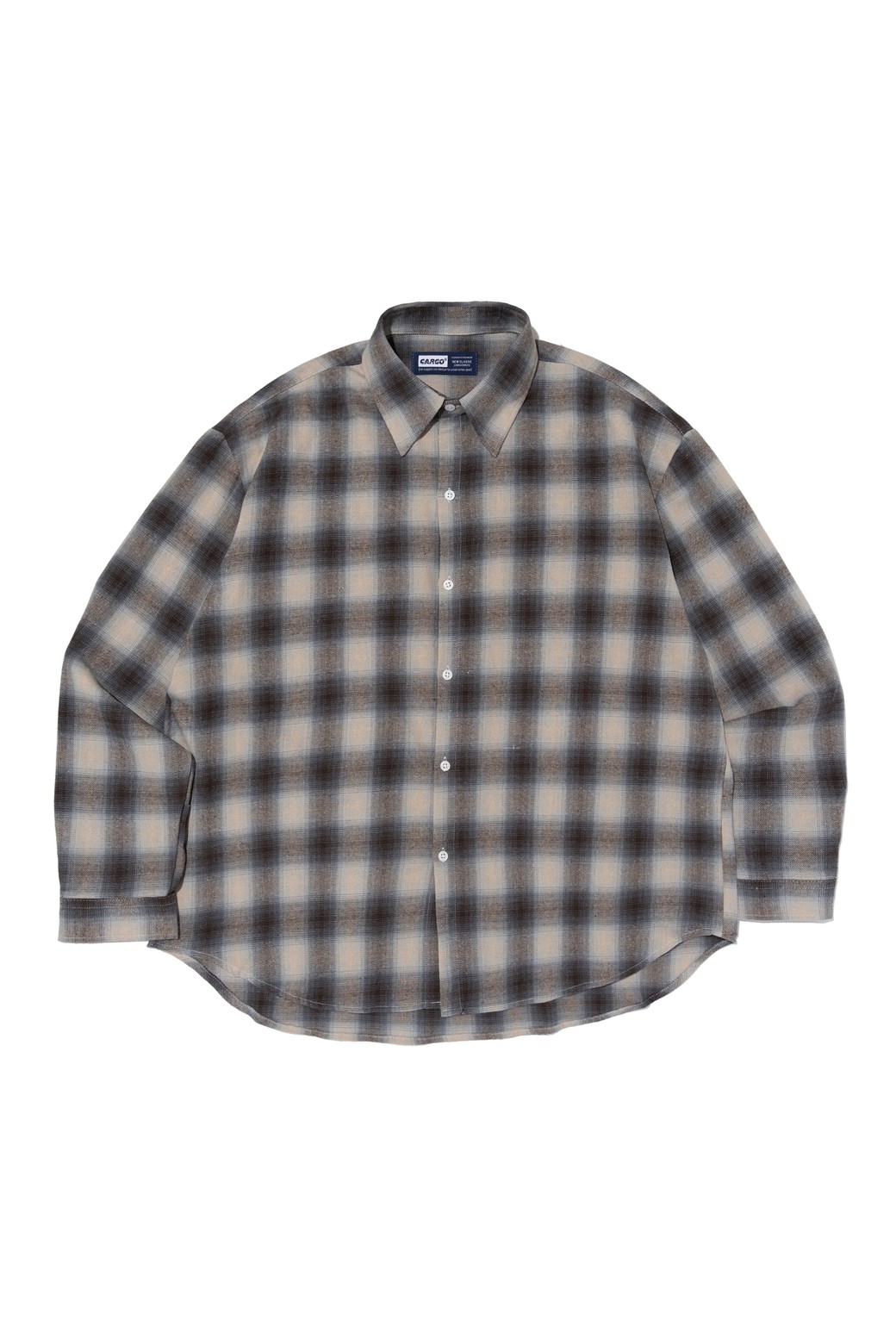 CARGOBROS - 긴팔셔츠 - VINTAGE TARTAN CHECK SHIRT (BLUE)