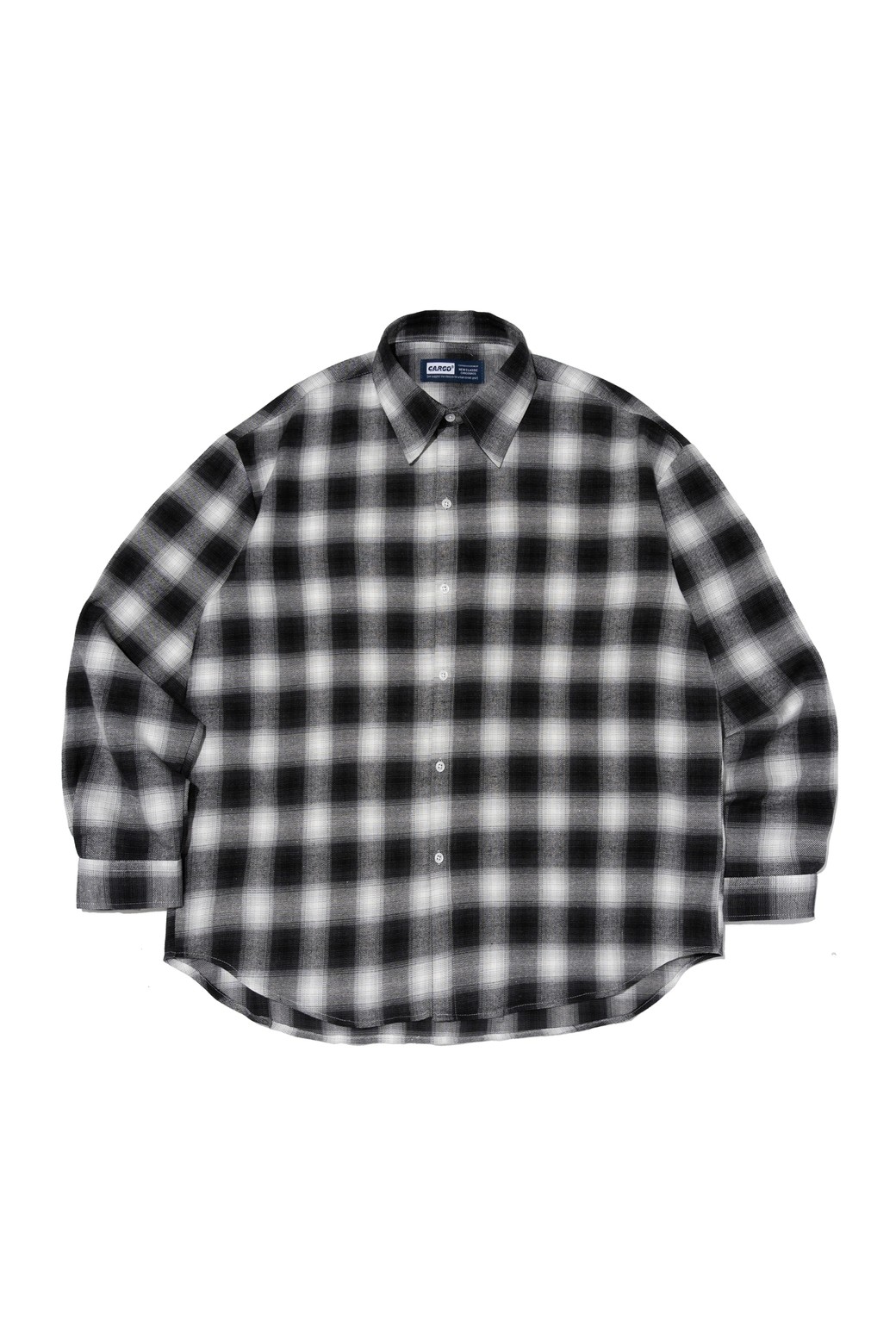 CARGOBROS - 긴팔셔츠 - VINTAGE TARTAN CHECK SHIRT (BLACK)