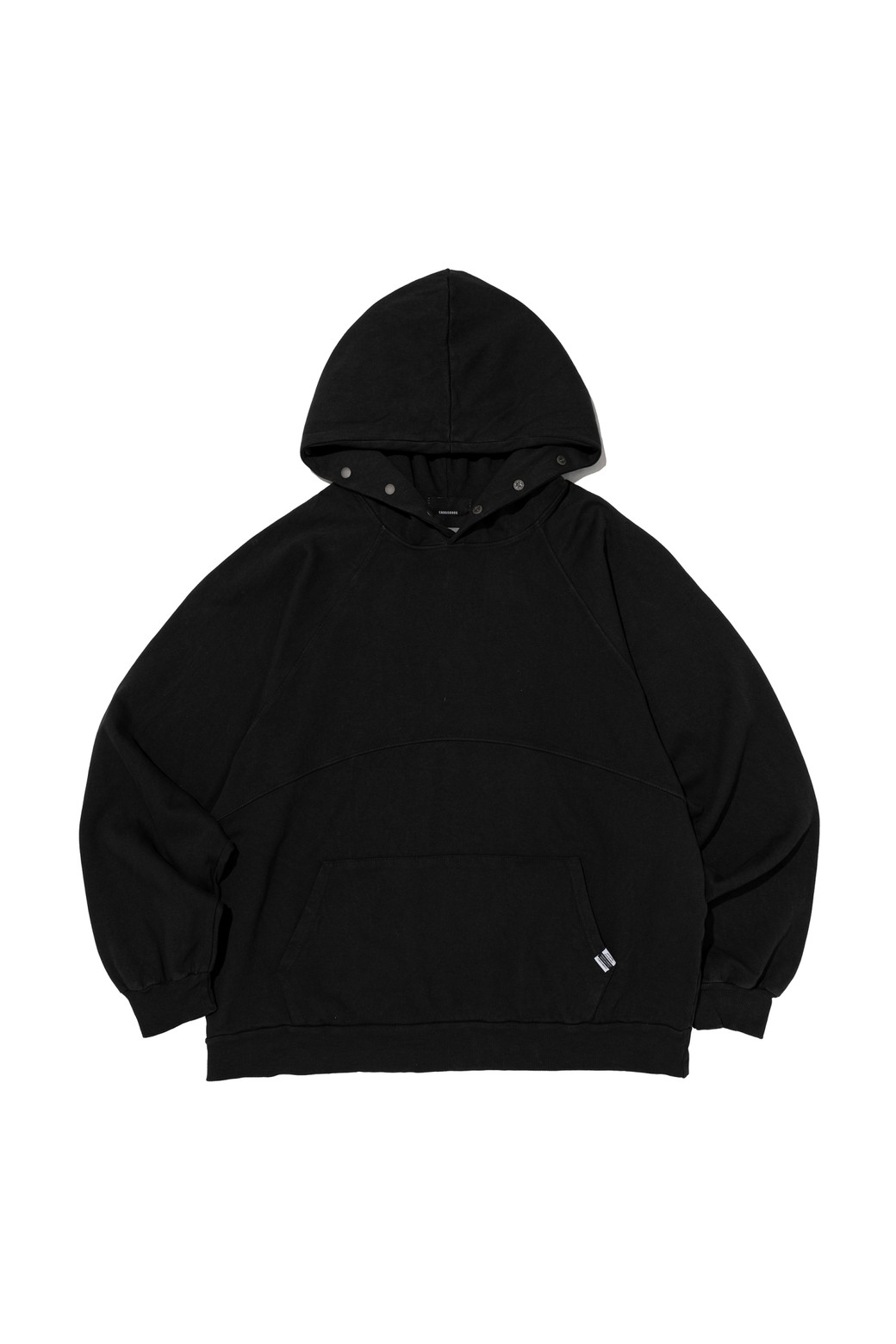CARGOBROS - 후디 - PIGMENT POINT OVER HOODED T-SHIRT (CHARCHOL)