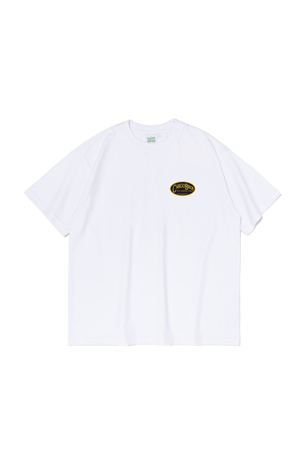 CARGOBROS - 반팔티셔츠 - SMALL LOGO OVER SHORT SLEEVE T-SHIRT (WHITE)