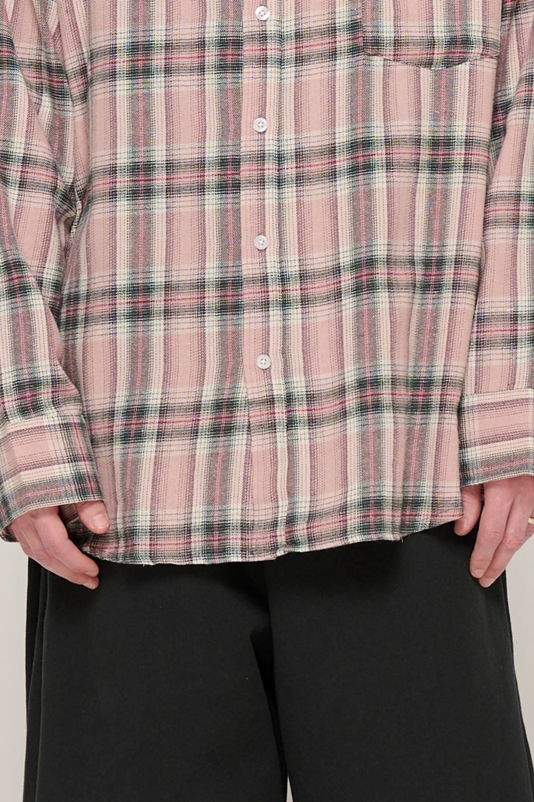 CARGOBROS - 긴팔셔츠 - CB FLANNEL OVER CHECK SHIRT (PINK)