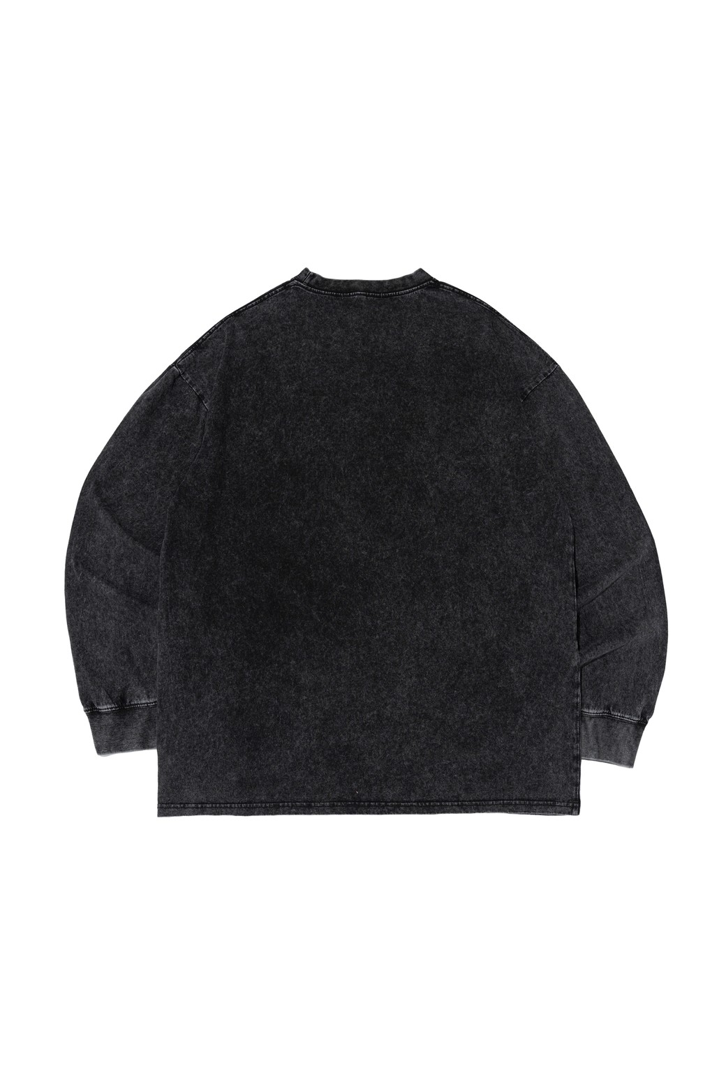CARGOBROS - 긴팔티셔츠 - PIGMENT WASHED LONG SLEEVE T-SHIRT (CHARCOAL)