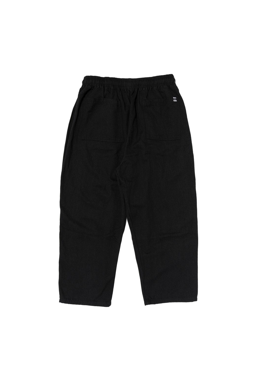 CARGOBROS - 캐주얼팬츠 - WIDE CROP COTTON PANTS (BLACK)