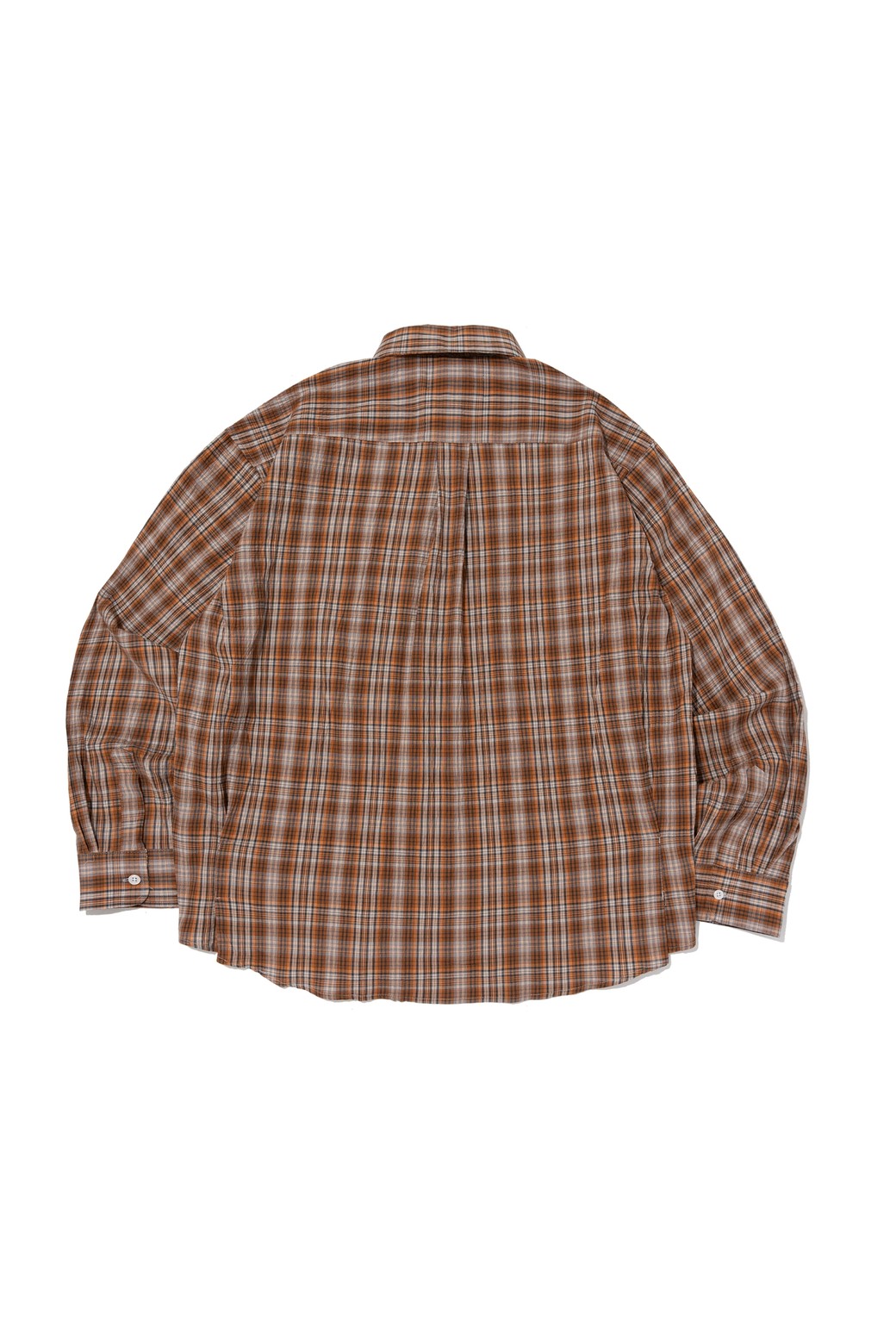 CARGOBROS - 긴팔셔츠 - TWO-POCKET SEERSUCKER OVER SHIRT (ORANGE)