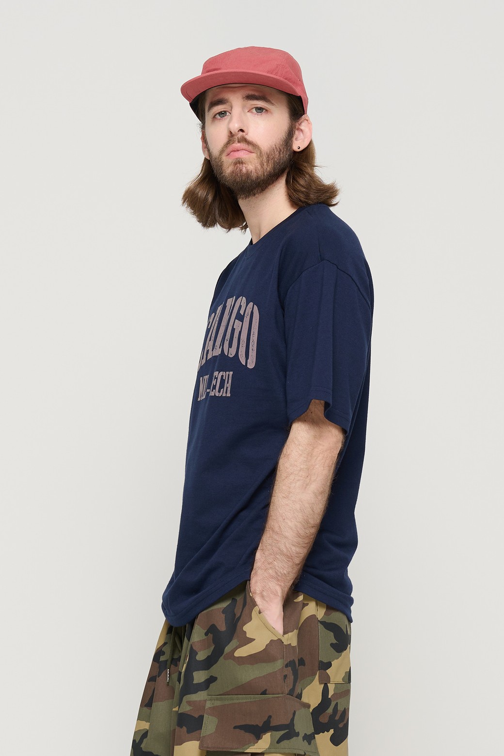 CARGOBROS - 반팔티셔츠 - TECH WIND OVER SHORT SLEEVE T-SHIRT (NAVY)