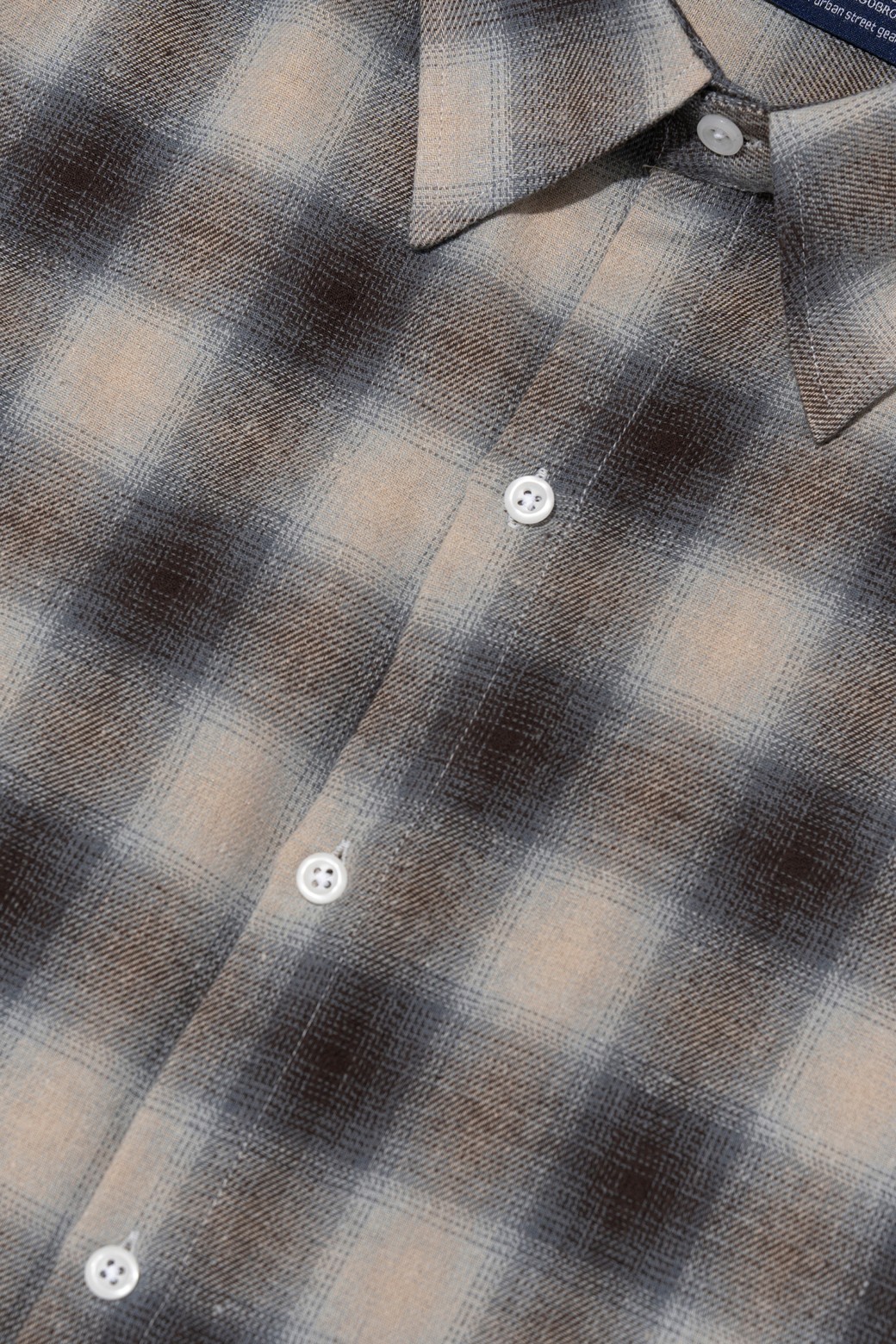 CARGOBROS - 긴팔셔츠 - VINTAGE TARTAN CHECK SHIRT (BLUE)