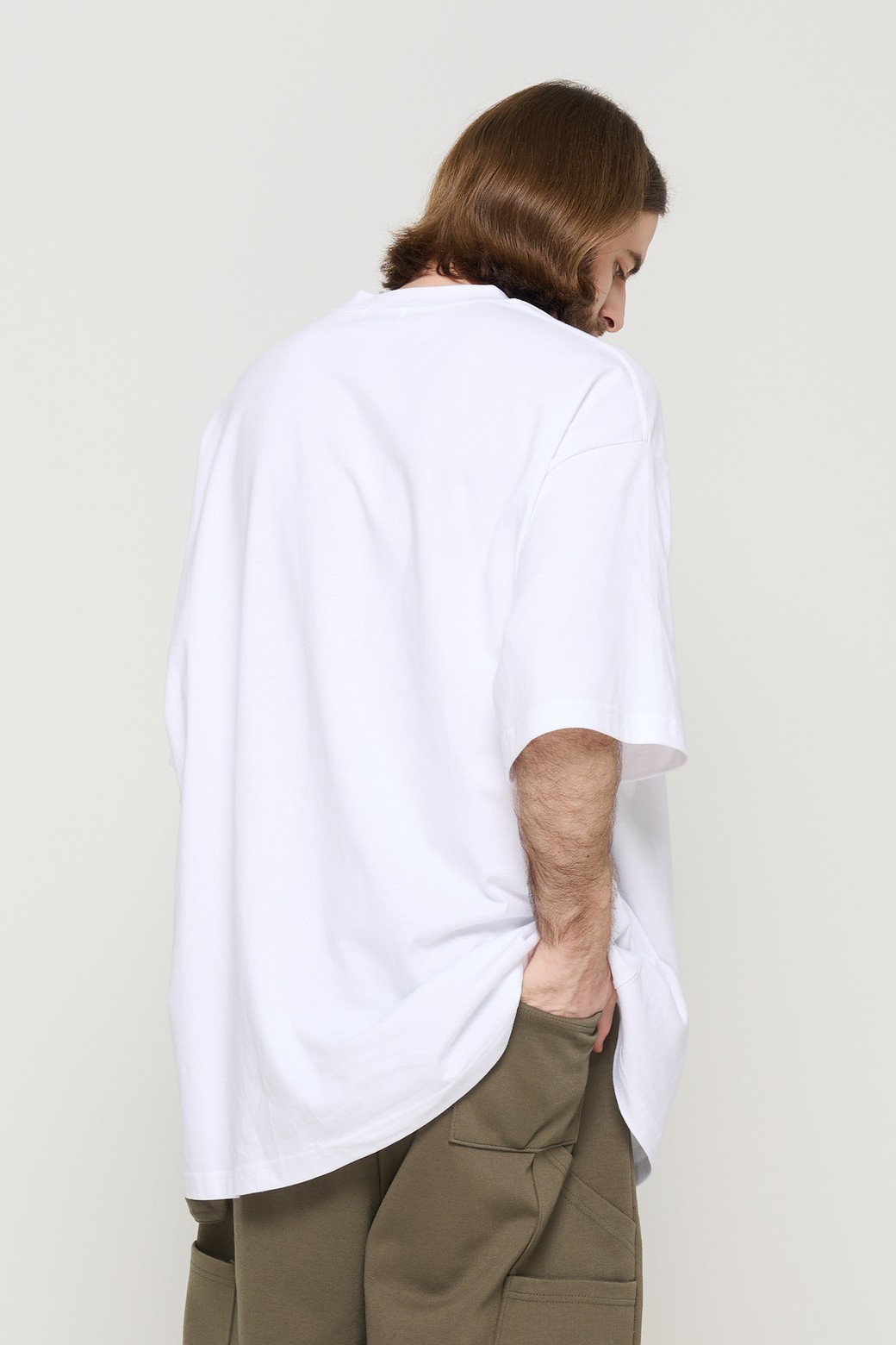 CARGOBROS - 반팔티셔츠 - BINDING OVER BOX SHORT SLEEVE (WHITE)