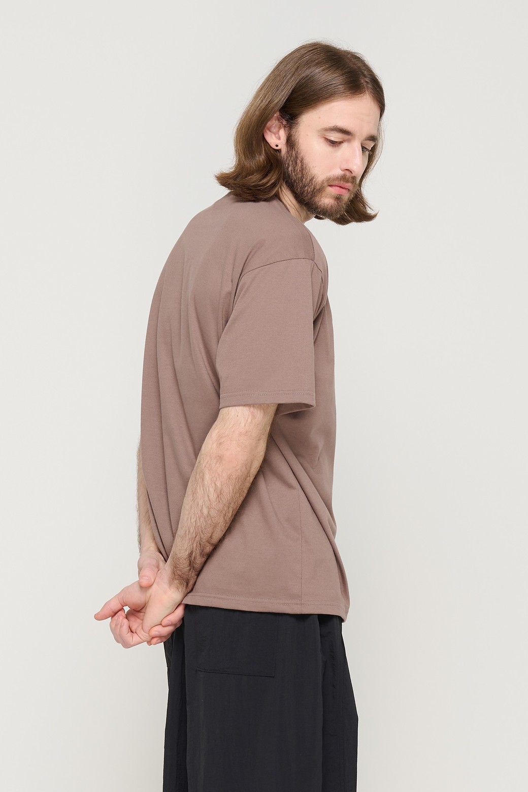 CARGOBROS - 반팔티셔츠 - OLD SCHOOL LOGO OVER SHORT SLEEVE T-SHIRT (MOCHA)