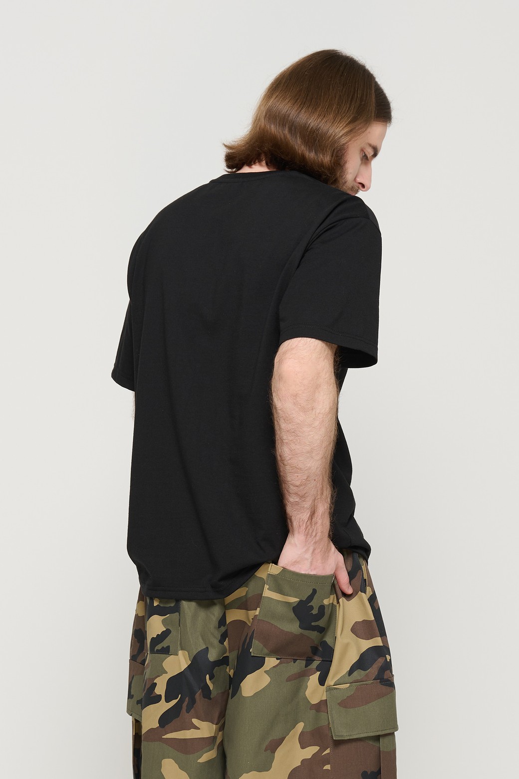 CARGOBROS - 반팔티셔츠 - CIRCLE LOGO OVERSIZED SHORT SLEEVE T-SHIRT (BLACK)