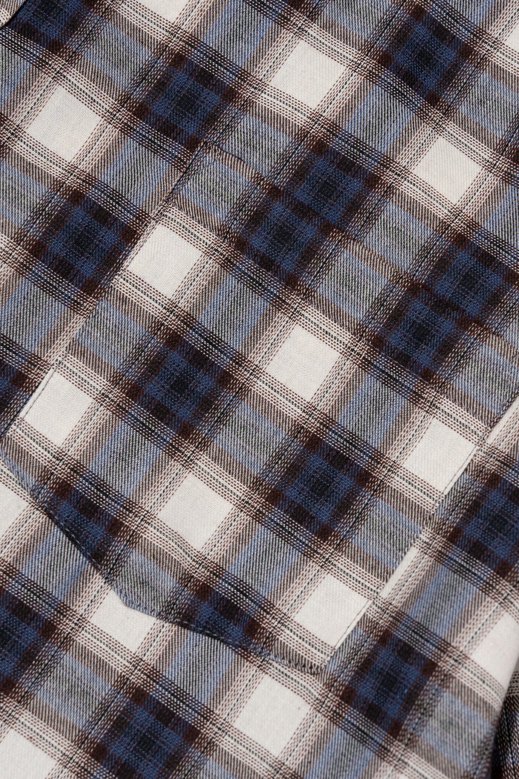 CARGOBROS - 긴팔셔츠 - VINTAGE POCKET OVERSIZED CHECK SHIRT (NAVY)
