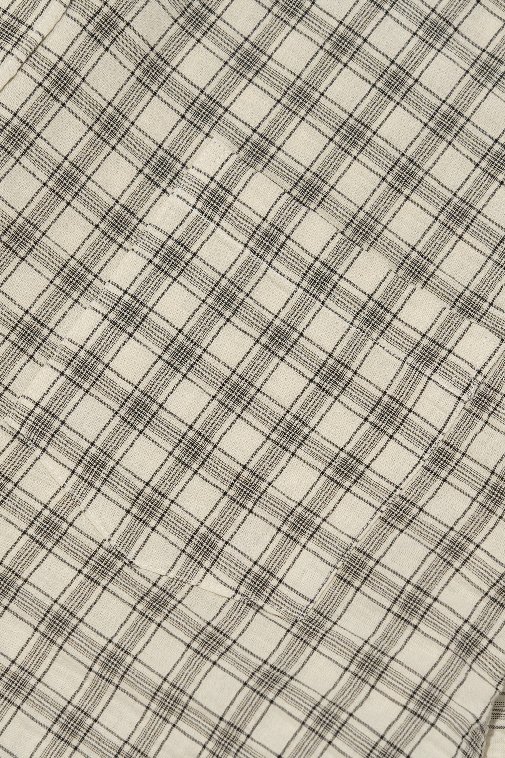 CARGOBROS - 긴팔셔츠 - VINTAGE CORE OVERSIZED CHECK SHIRT (IVORY)