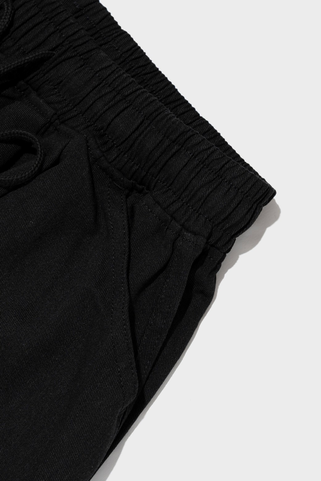 CARGOBROS - 캐주얼팬츠 - WIDE CROP COTTON PANTS (BLACK)