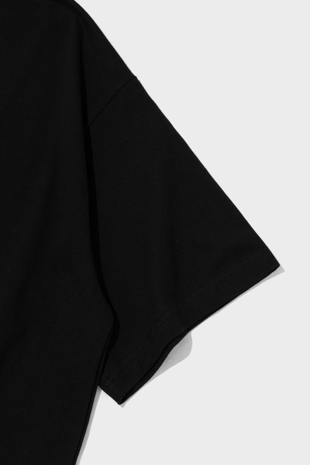 CARGOBROS - 반팔티셔츠 - BINDING OVER BOX SHORT SLEEVE (BLACK)