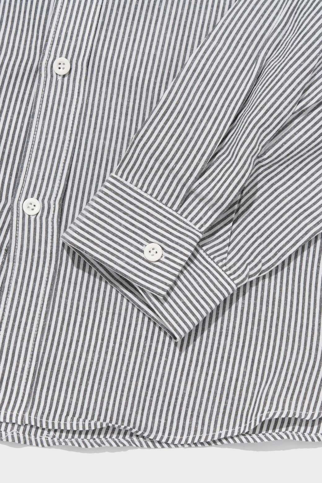 CARGOBROS - 긴팔셔츠 - TONY STRIPE OVER SHIRT (BLACK)