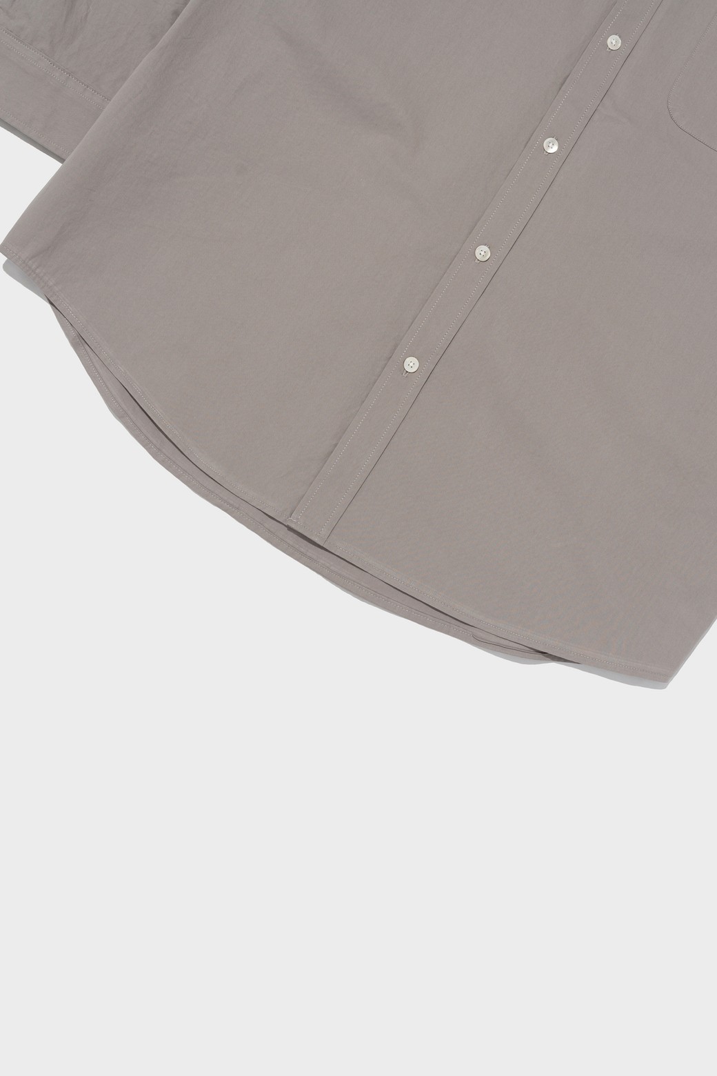 CARGOBROS - 긴팔셔츠 - SOLID OXFORD OVERFIT SHIRT (GRAY)
