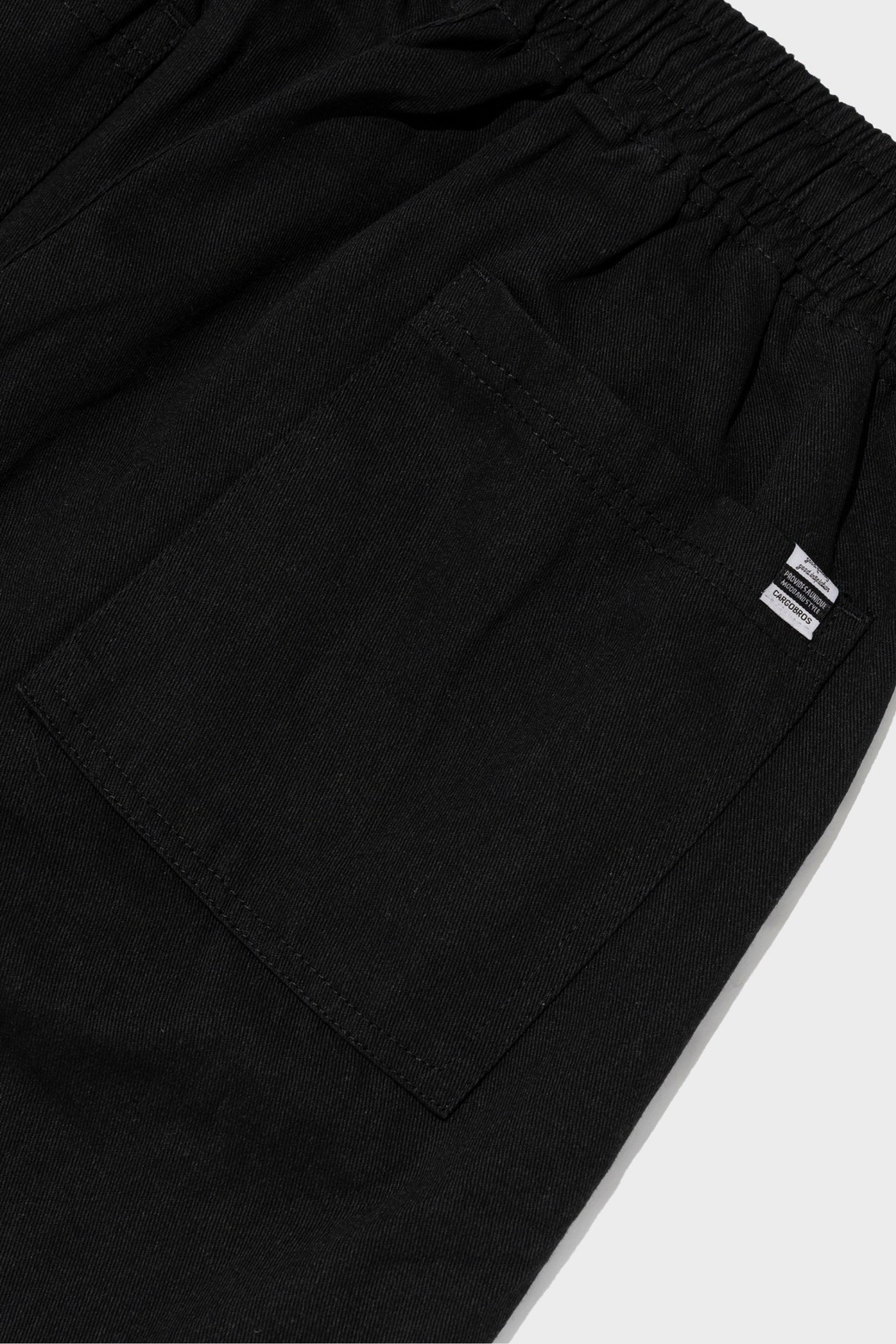 CARGOBROS - 캐주얼팬츠 - WIDE CROP COTTON PANTS (BLACK)