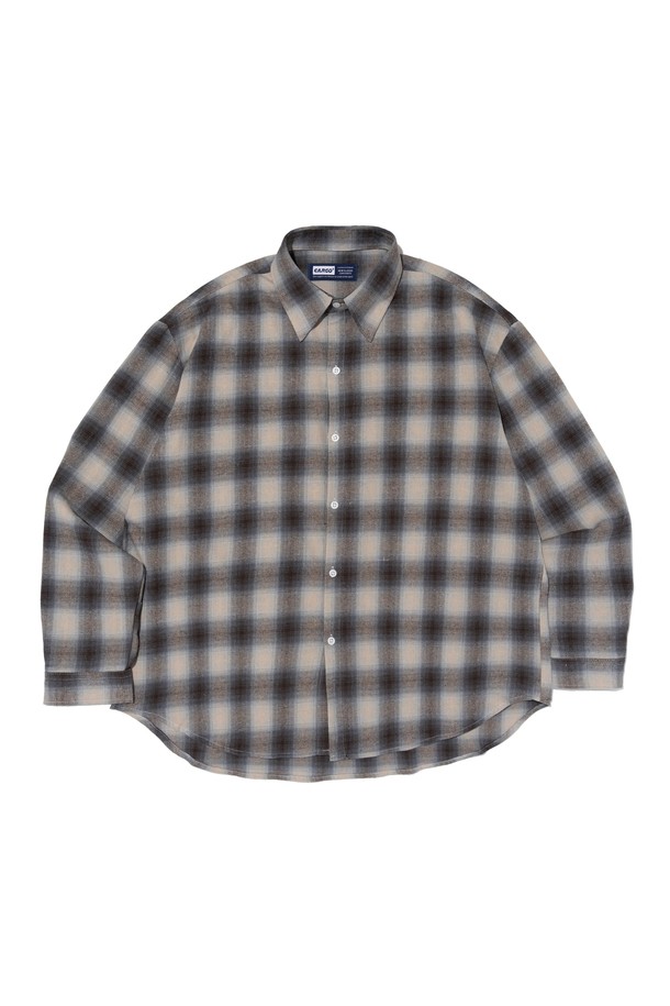 CARGOBROS - 긴팔셔츠 - VINTAGE TARTAN CHECK SHIRT (BLUE)