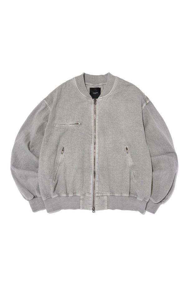CARGOBROS - 블루종/점퍼 - PIGMENT WASHED BLOUSON JACKET (GRAY)
