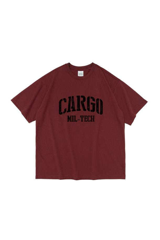 CARGOBROS - 반팔티셔츠 - TECH WIND OVER SHORT SLEEVE T-SHIRT (WINE)